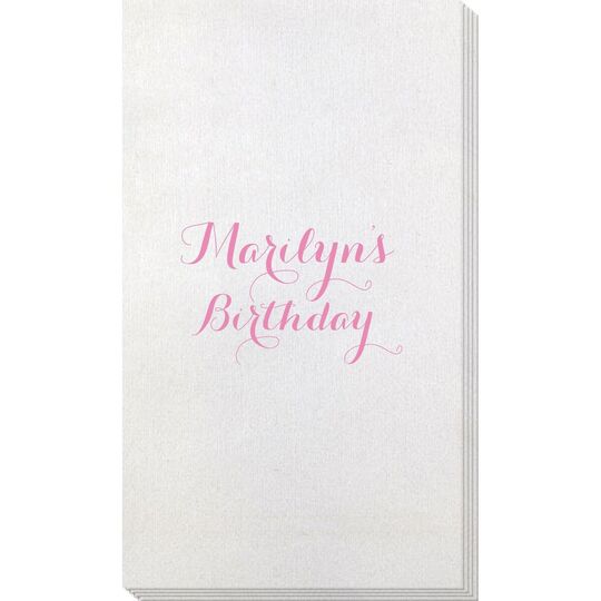 Darling Script Bamboo Luxe Guest Towels