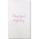 Darling Script Bamboo Luxe Guest Towels Image 1 of 2
