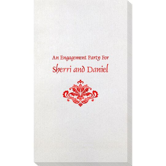 Simply Ornate Scroll Bamboo Luxe Guest Towels