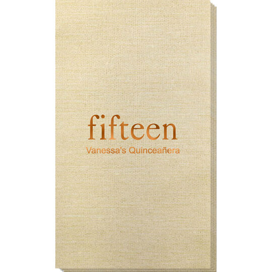 You Create Your Big Number Bamboo Luxe Guest Towels