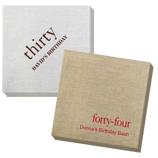 You Create Your Big Number Bamboo Luxe Napkins