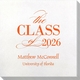 Classic Class of Graduation Bamboo Luxe Napkins Image 1 of 3