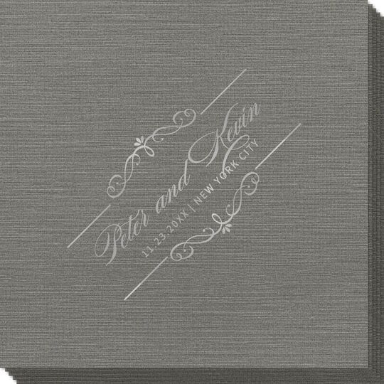 Bellissimo Scrolled Bamboo Luxe Napkins