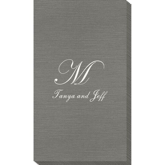 Presidential Initial Bamboo Luxe Guest Towels