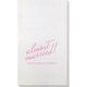 Expressive Script Almost Married Bamboo Luxe Guest Towels Image 2 of 2