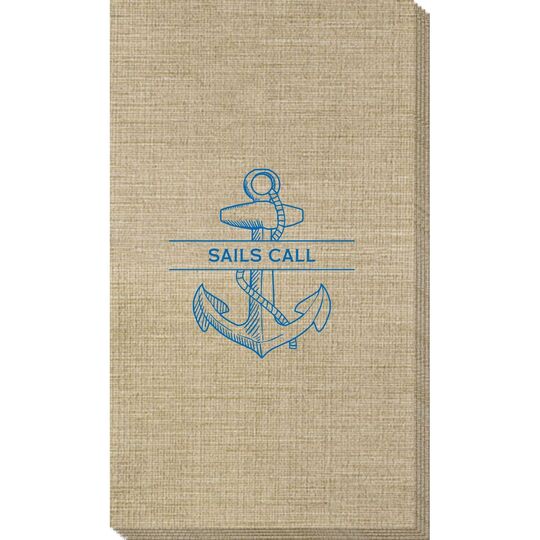 Anchor Name Bamboo Luxe Guest Towels