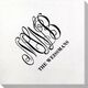 Large Script Monogram with Text Bamboo Luxe Napkins Image 2 of 3