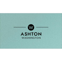 Circle Initial Double Sided Shimmer Contact Cards