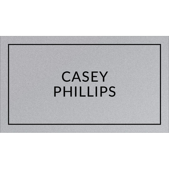Bold Frame Double Sided Shimmer Contact Cards