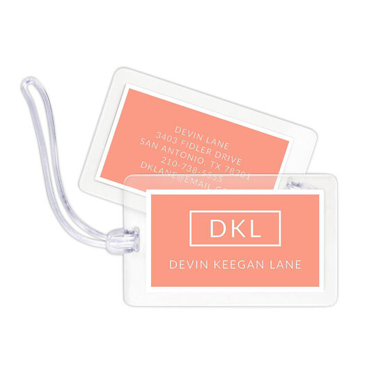 Bold Frame Luggage Tags