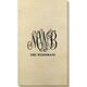 Large Script Monogram with Text Bamboo Luxe Guest Towels Image 3 of 3