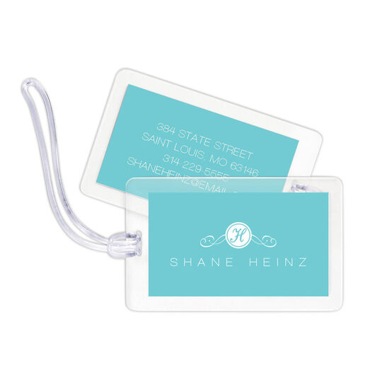 Scroll Initial Luggage Tags