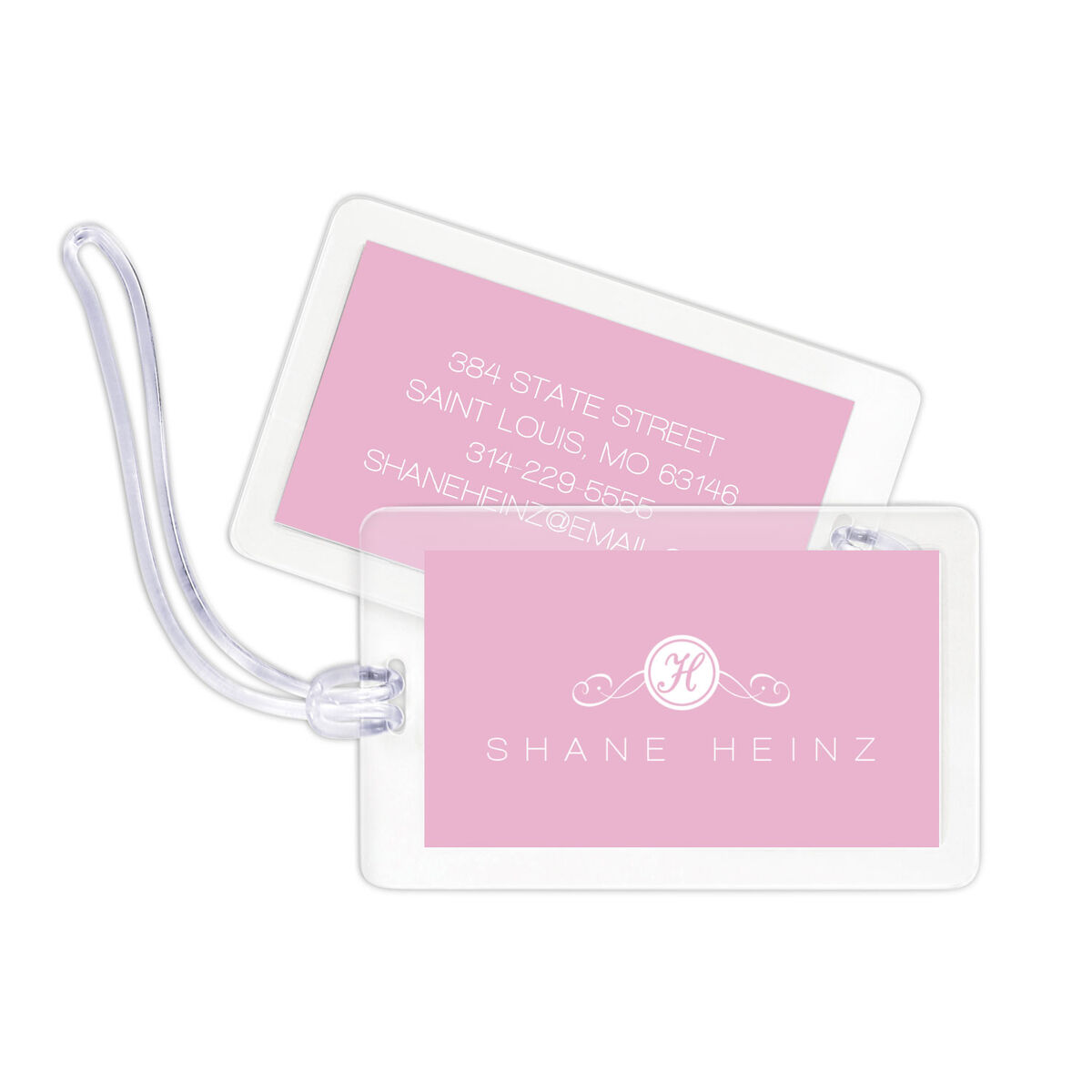 Scroll Initial Luggage Tags