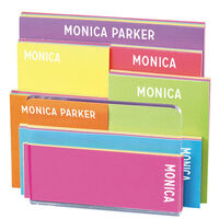 Paper Rainbow with White Imprint Notepad Set