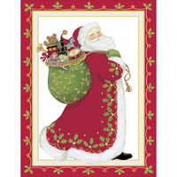 Embossed Santa Holiday Cards