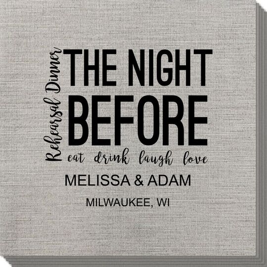 The Night Before Bamboo Luxe Napkins