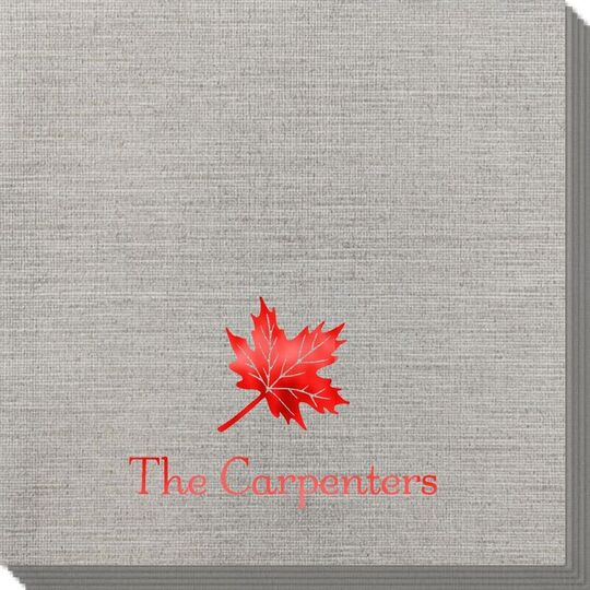 Little Autumn Leaf Bamboo Luxe Napkins