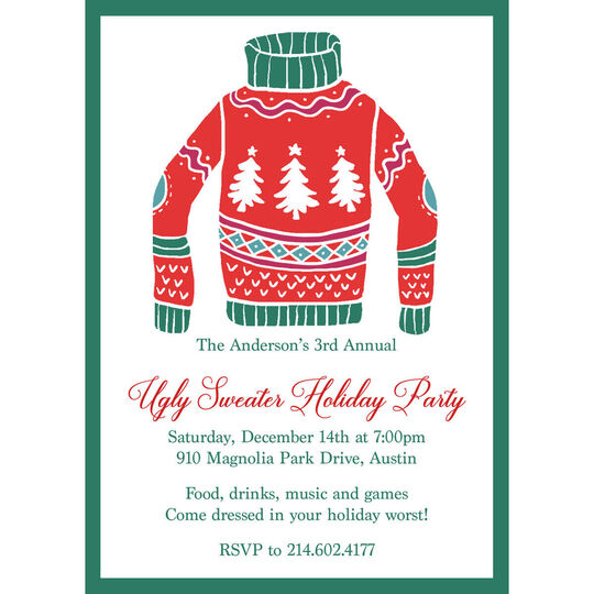 Ugly Sweater Invitations