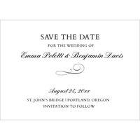 Script & Swash Save the Date Cards