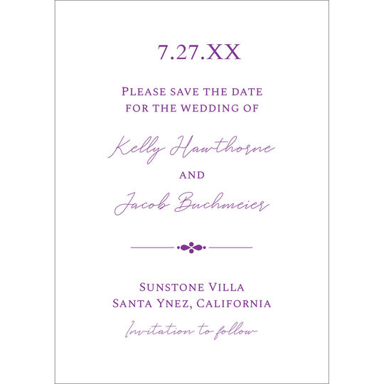 Sweet Motif Save the Date Cards