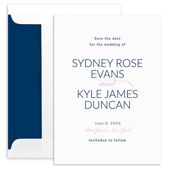 Flourish Save the Date Cards