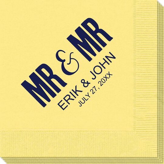 Bold Mr & Mr Napkins