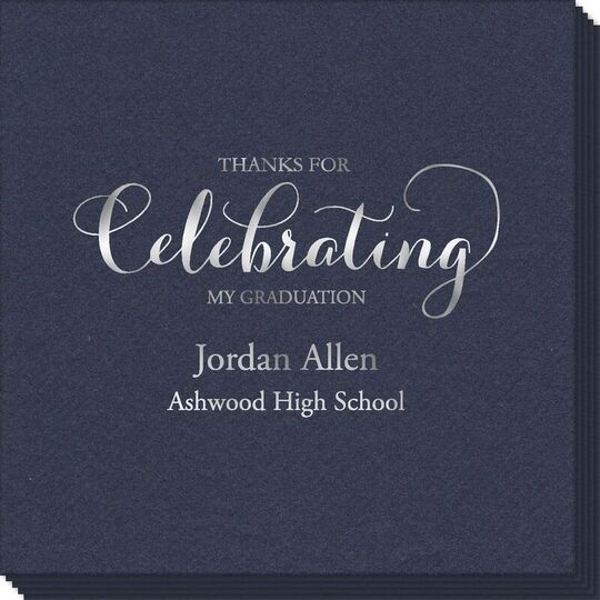 Thanks For Celebrating Any Event Linen Like Napkins