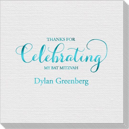 Thanks For Celebrating Any Event Linen Like Napkins