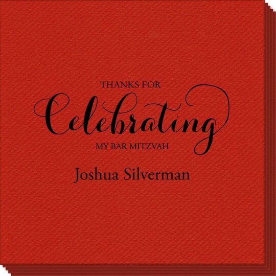 Thanks For Celebrating Any Event Linen Like Napkins