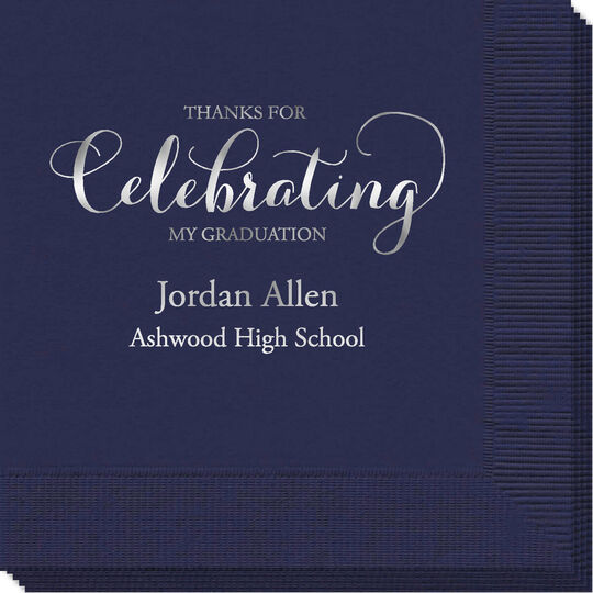 Thanks For Celebrating Any Event Napkins