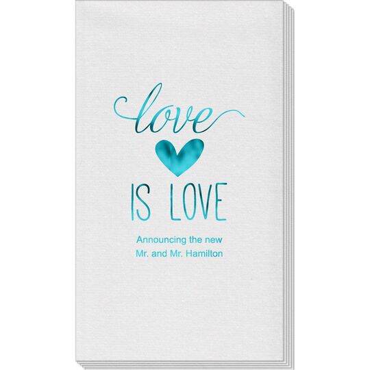 Love is Love Linen Like Guest Towels