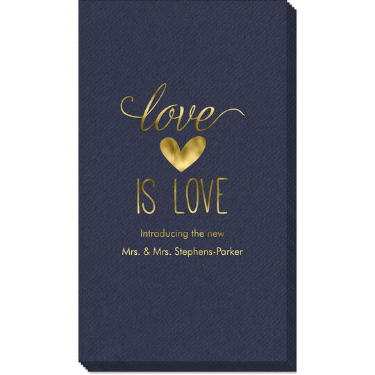 Love is Love Linen Like Guest Towels
