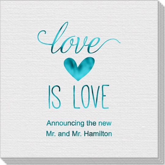 Love is Love Linen Like Napkins