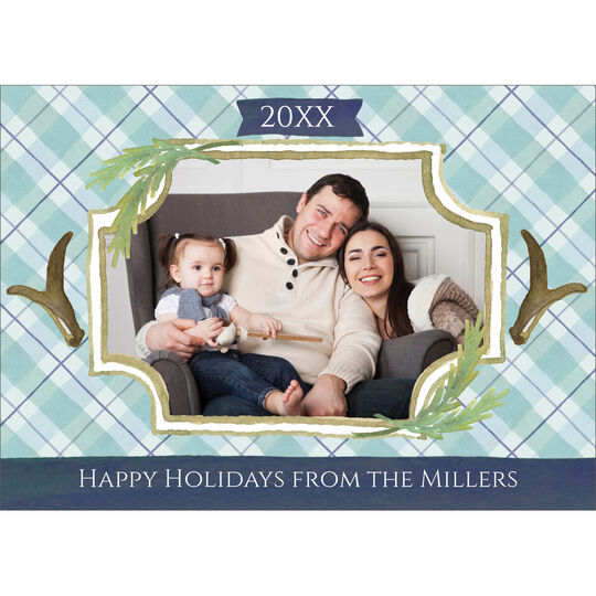 Mountain Lodge Holiday Photo Cards