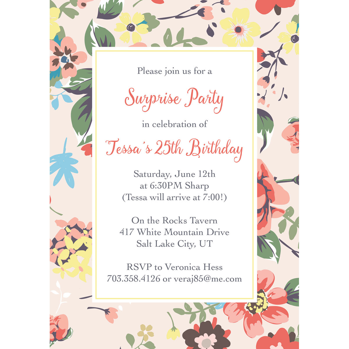 Floral Garden Invitations