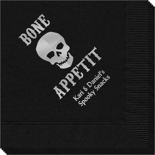 Bone Appetit Skull Napkins