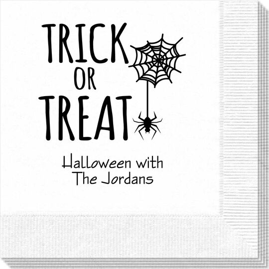 Trick or Treat Spider Napkins