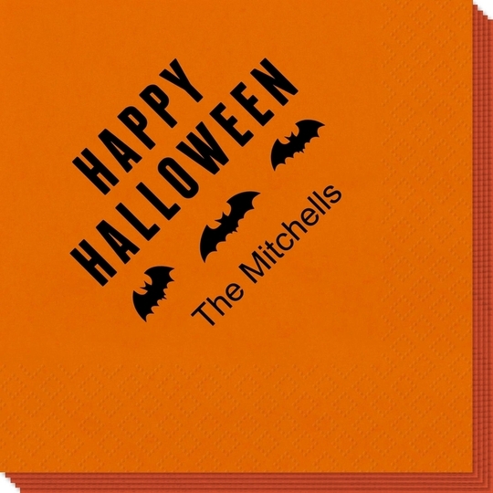 Happy Halloween Bats Napkins