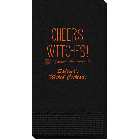 Cheers Witches Halloween Guest Towels