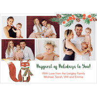 Woodland Fox Holiday Photo Cards