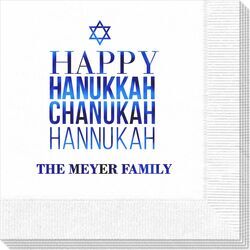 Hanukkah Chanukah Napkins