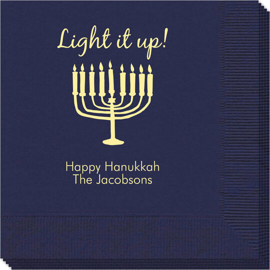 Light It Up Menorah Napkins