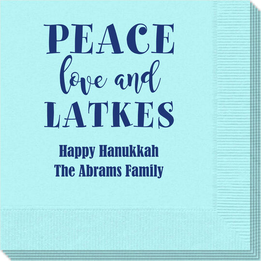 Peace Love And Latkes Napkins