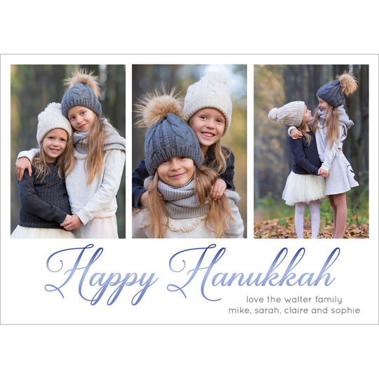 Foil Happy Hanukkah Photo Cards