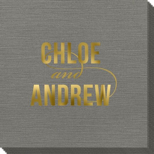 Modern Couple Bamboo Luxe Napkins