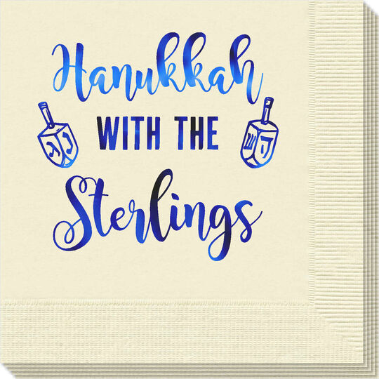 Hanukkah Dreidels Napkins