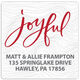 Joyful Square Address Labels in a Jar Image 2 of 2