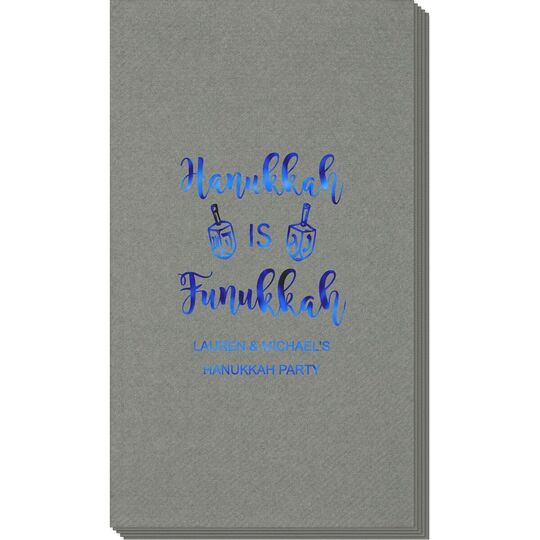 Hanukkah Is Funukkah Linen Like Guest Towels