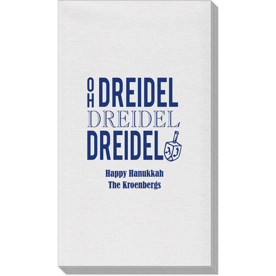 Oh Dreidel Linen Like Guest Towels