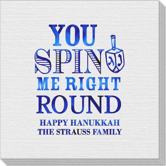 You Spin Me Right Round Linen Like Napkins